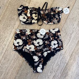 Malia mills swimsuit set - high waisted bottoms and bikini top NWT